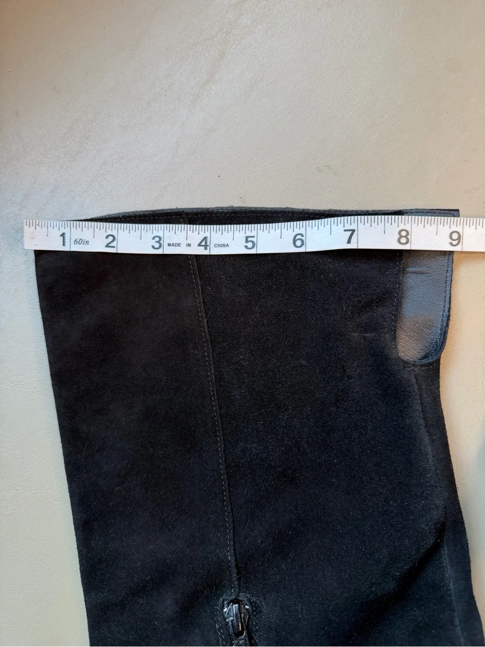 New Anthropologie Over The Knee High Boots Suede Black Size 40 US 9-9.5